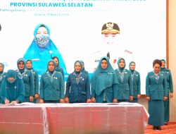 Suarni Suwardi Resmi Dilantik Jadi Ketua TP PKK Kabupaten Soppeng Masa Bakti 2025-2030