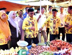 Bupati dan Wabup Soppeng Sidak Pasar La Mataesso, Pantau Langsung Harga Barang Kebutuhan Pokok