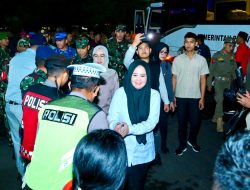 Wagub Sulsel Fatmawati Rusdi Turun Langsung Pantau Pos Pengamanan Malam Takbiran