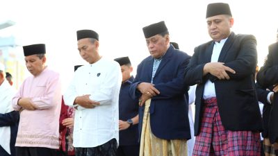 Wali Kota Makassar Munafri Arifuddin Ikuti Shalat Idulfitri di Lapangan Karebosi