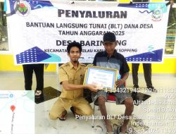 Pemdes Baringen Tunjukkan Kepedulian, 20  Warga Penerima Manfaat Dapat BLT Rp 900.000