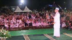 Diguyur Hujan, Ribuan Warga Tetap Padati Tabligh Akbar HUT ke-23 Luwu Timur