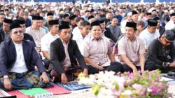 Bupati Sidrap Salat Iduladha Bersama Ribuan Warga, Paparkan Capaian Pembangunan Daerah