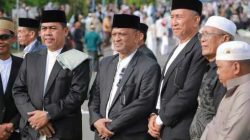 Bupati dan Wakil Bupati Wajo Kompak Salat Iduladha di Masjid Agung Ummul Quraa Sengkang