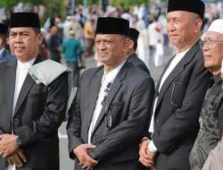 Bupati dan Wakil Bupati Wajo Kompak Salat Iduladha di Masjid Agung Ummul Quraa Sengkang