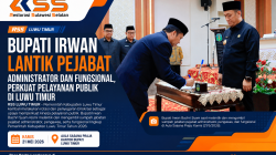 Rotasi Pejabat Pemkab Lutim, Irwan Bachri Syam Tekankan Profesionalisme ASN