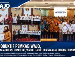 Hari Produktif Pemkab Wajo, Bupati Terima Audiensi Strategis, Wabup Hadiri Pencanangan Sensus Ekonomi