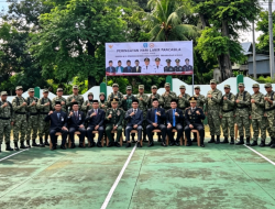 Kepala Desa se-Soppeng Kompak Hadiri Upacara Harla Pancasila di Makodim 1423