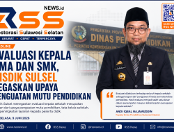 Evaluasi Kepala SMA dan SMK, Disdik Sulsel Tegaskan Upaya Penguatan Mutu Pendidikan