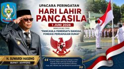 Bupati Suwardi Haseng Serukan Semangat Pancasila untuk Membangun Soppeng yang Lebih Maju