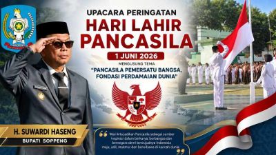 Bupati Suwardi Haseng Serukan Semangat Pancasila untuk Membangun Soppeng yang Lebih Maju