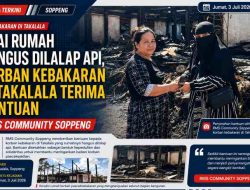 Usai Rumah Hangus Dilalap Api, Korban Kebakaran di Takalala Terima Bantuan RMS Community Soppeng