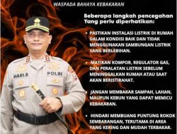 Waspada Bahaya Kebakaran, Kapolres Soppeng Imbau Masyarakat Tingkatkan Kewaspadaan
