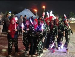 Dikira Pasukan Khusus, Ternyata Emak-Emak Pallolang Pennie! Bikin Pawai Obor Cangadi Makin Pecah